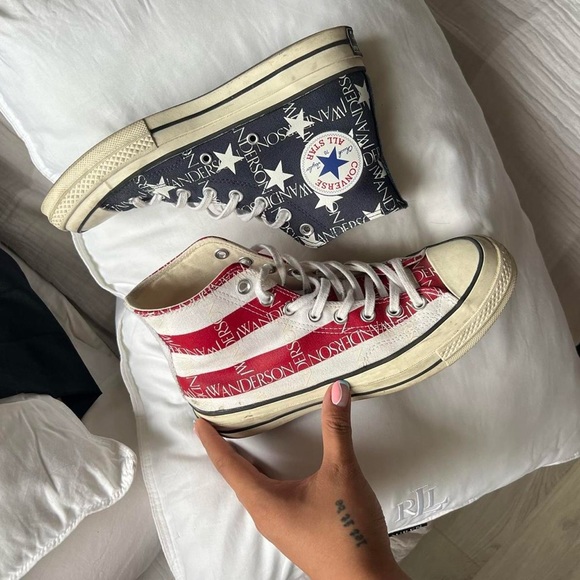 JW Anderson x Converse High Top American Flag Print - Picture 6 of 6